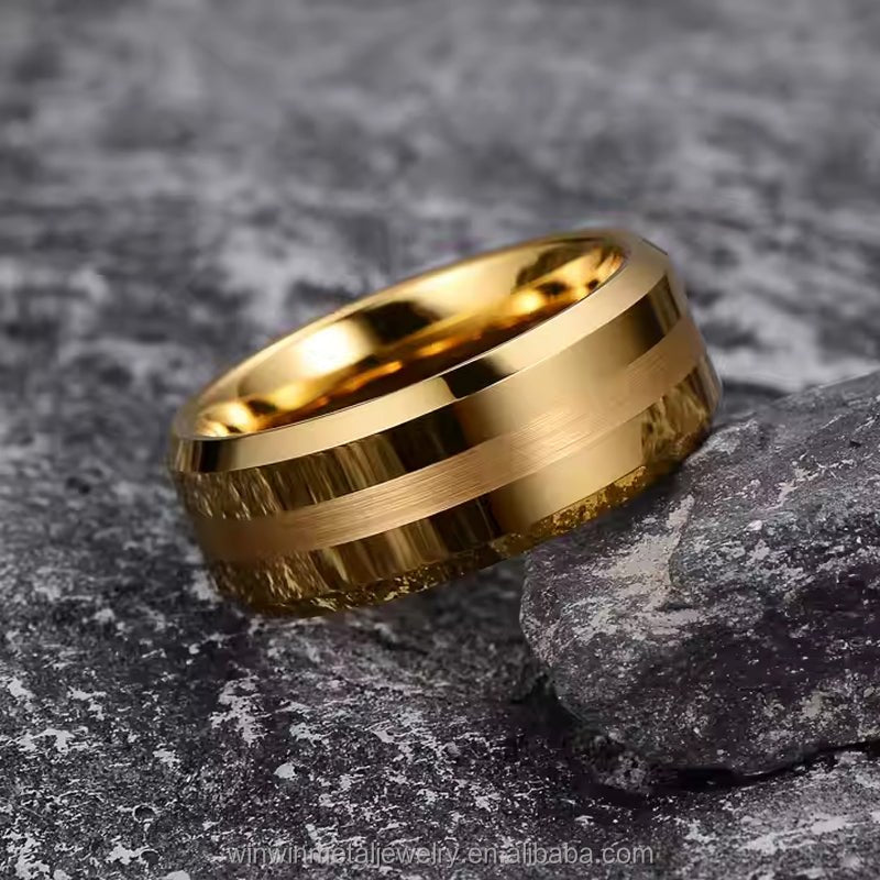 Gold Tungsten rings