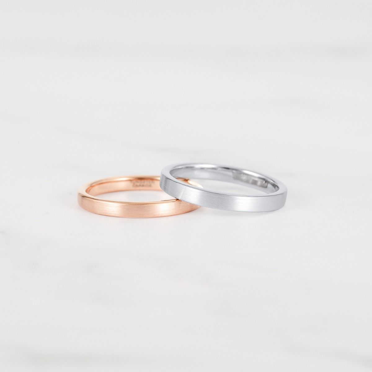 3mm Brushed Tungsten Carbide Rings Silver Color Women Engagement Wedding Bands