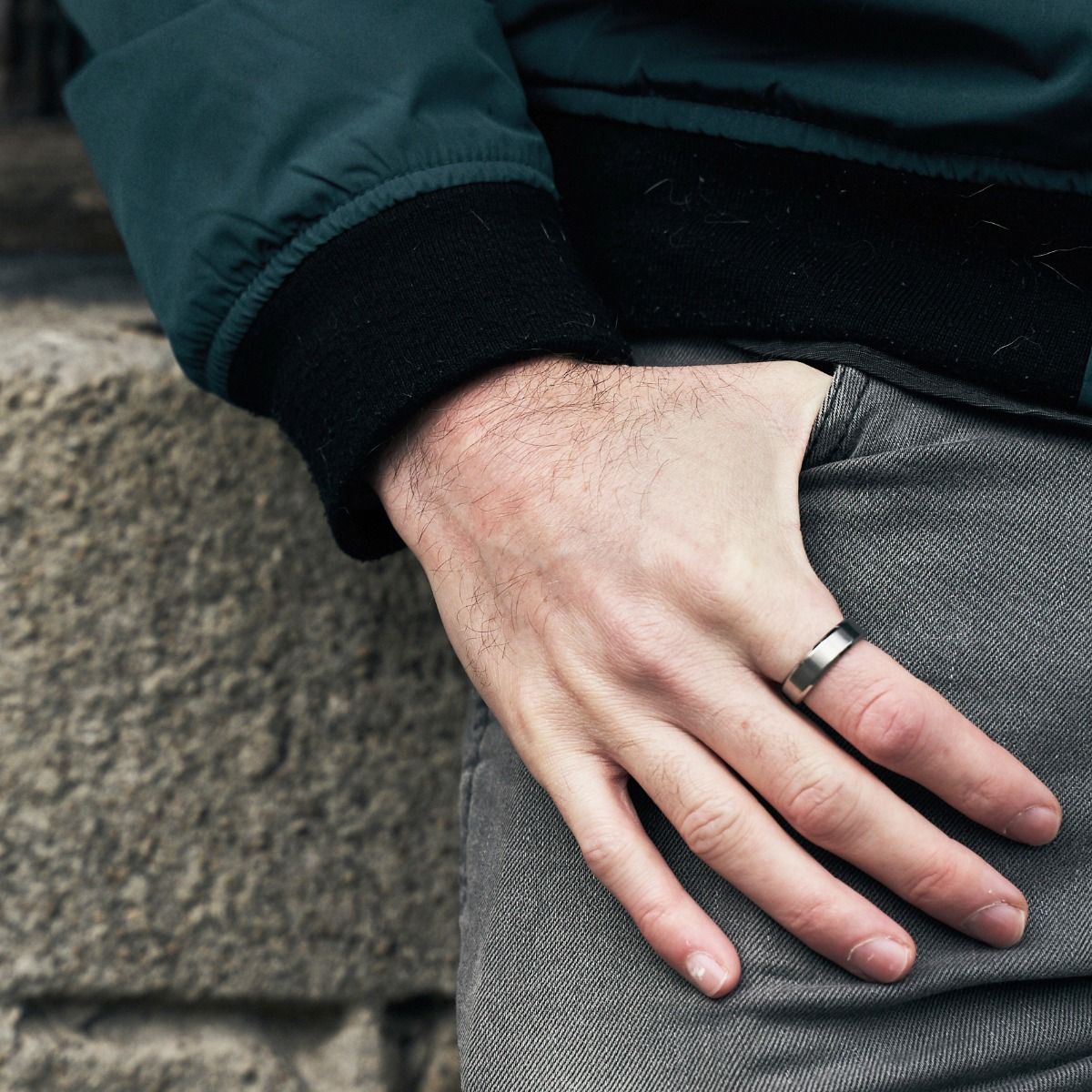 6mm Silver Color Men's Titanium Ring Brushed Women Wedding Band Engagement Rings