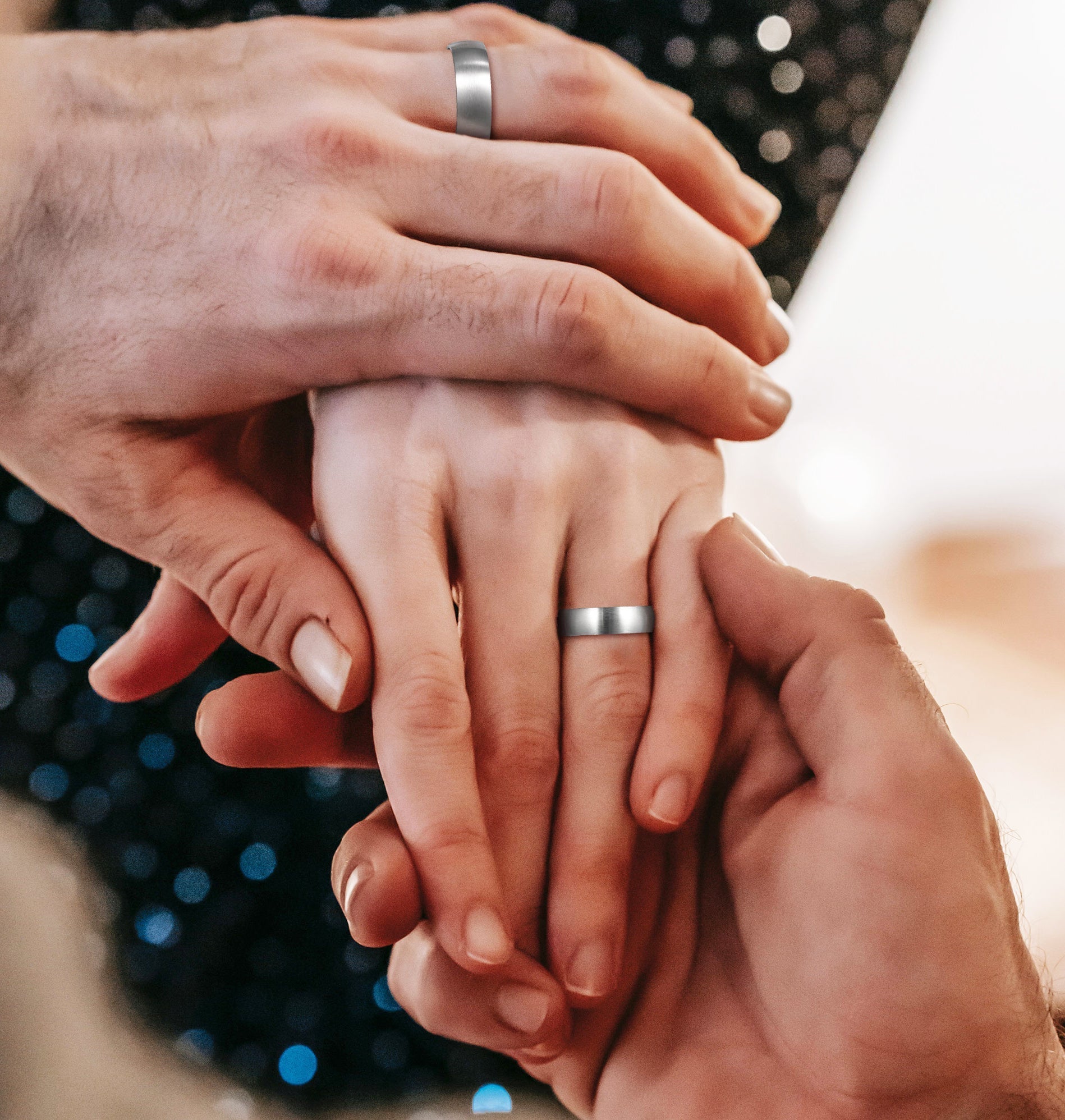 8mm Brushed Silver Black Titanium Ring Men Women Wedding Engagement Band Fashion Jewelry Anniversary Gifts